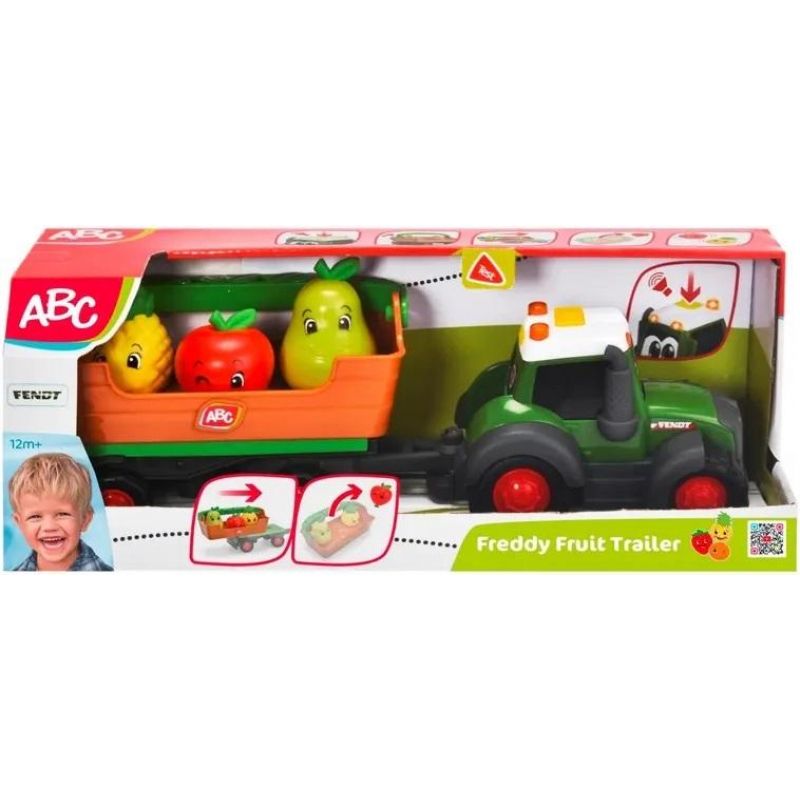 ABC Owocowy Traktor Z Przyczepą 30cm Simba