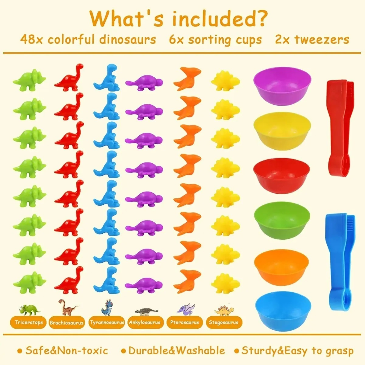 Clasificador de Dinos de Colores