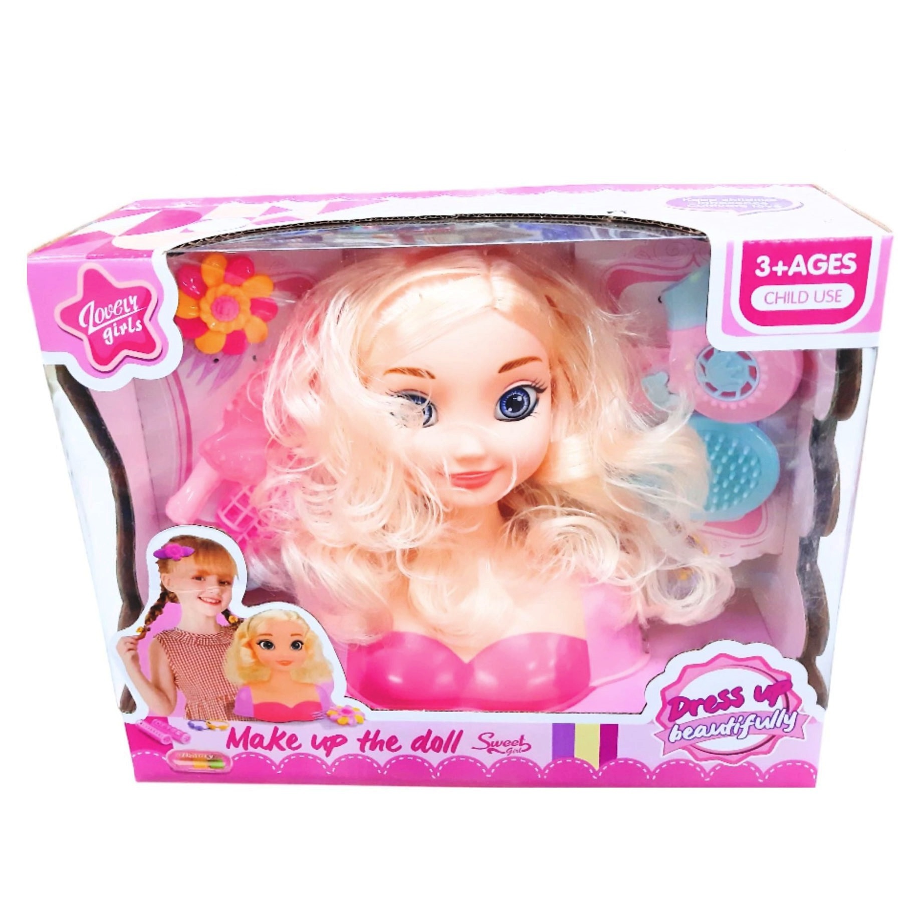Torso Muñeca para Peinar