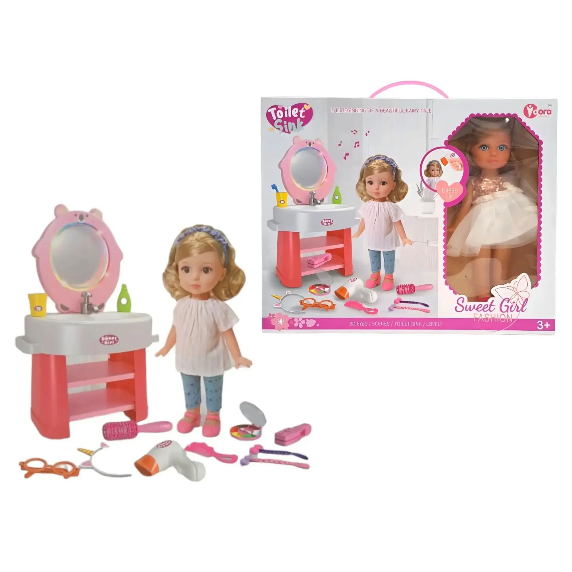[6997284657003] Muñeca Con Mini Tocador Belleza