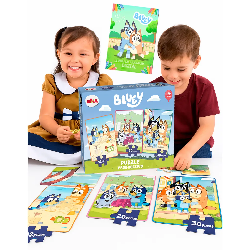 Puzzles Progresivos de Bluey