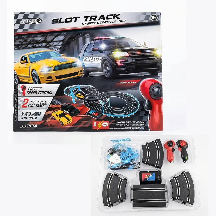 [JJ204] Pista Eléctrica Slot Track de 322 cm