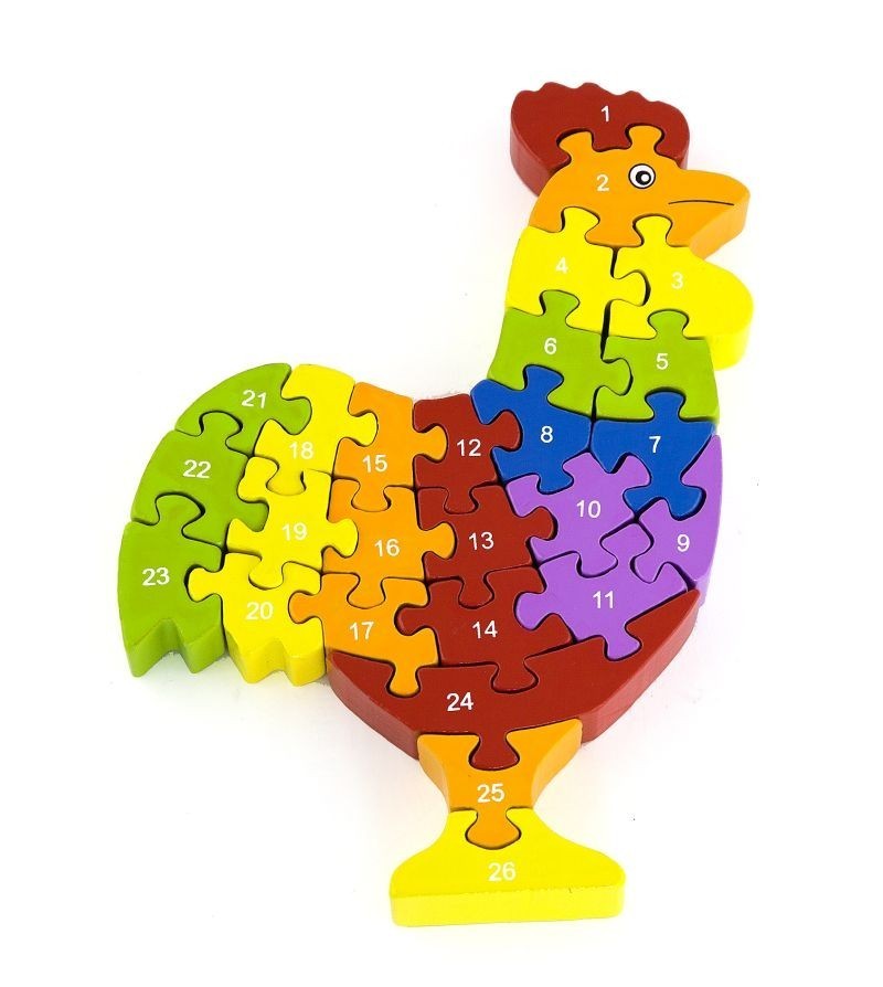 [5244N] Puzzle 3D Gallo Madera