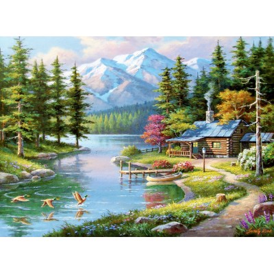 Puzzle Canoa en reposo 1500 Pcs Anatolian