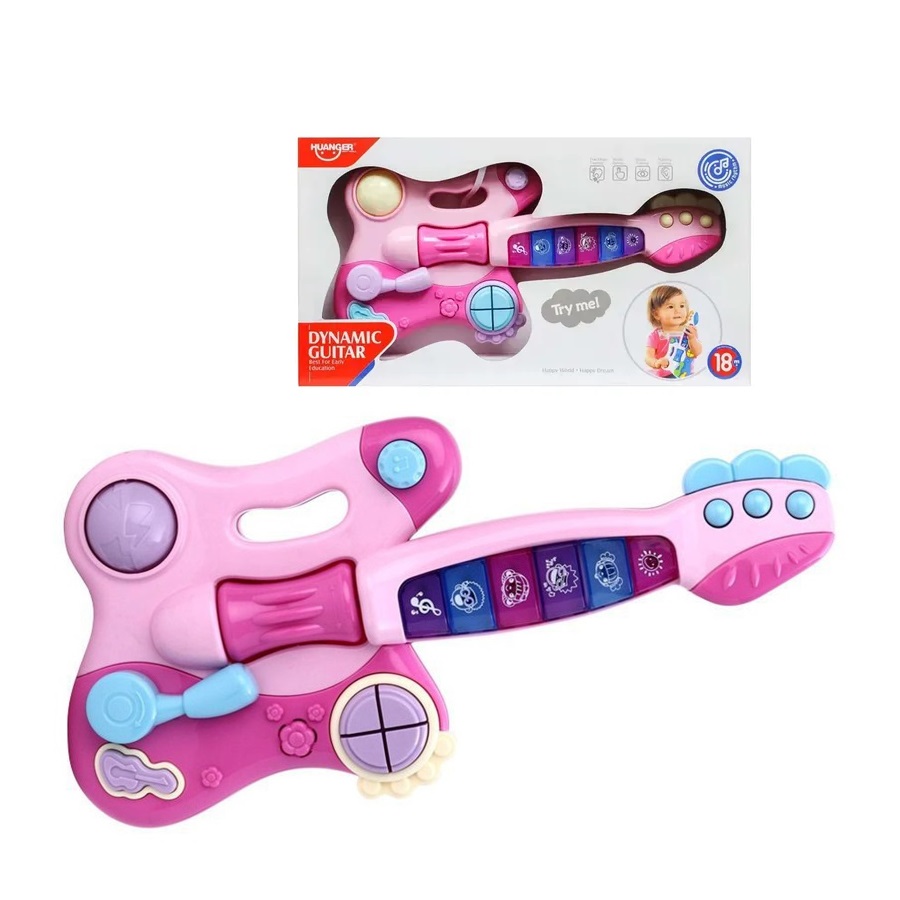 Guitarra Multifunción Rosada