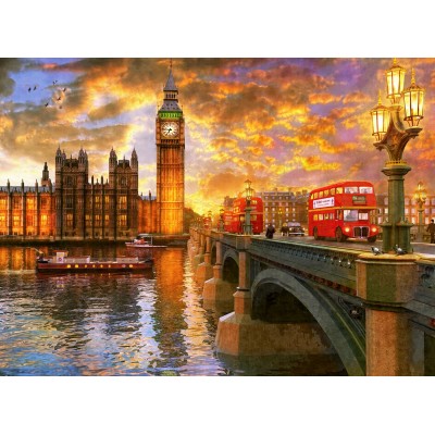 Puzzle Atardecer en Londres 1000 pzas.