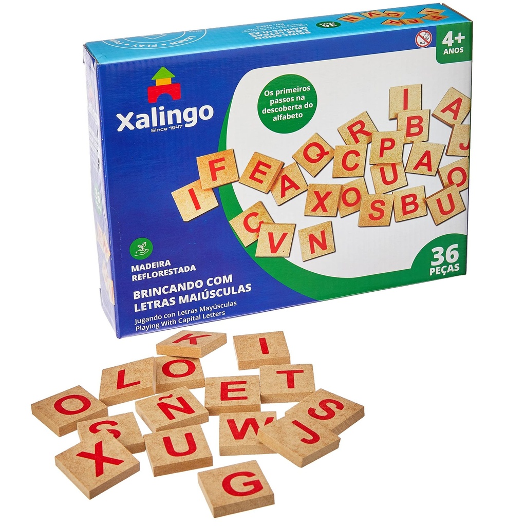 Letras Mayúsculas en Madera