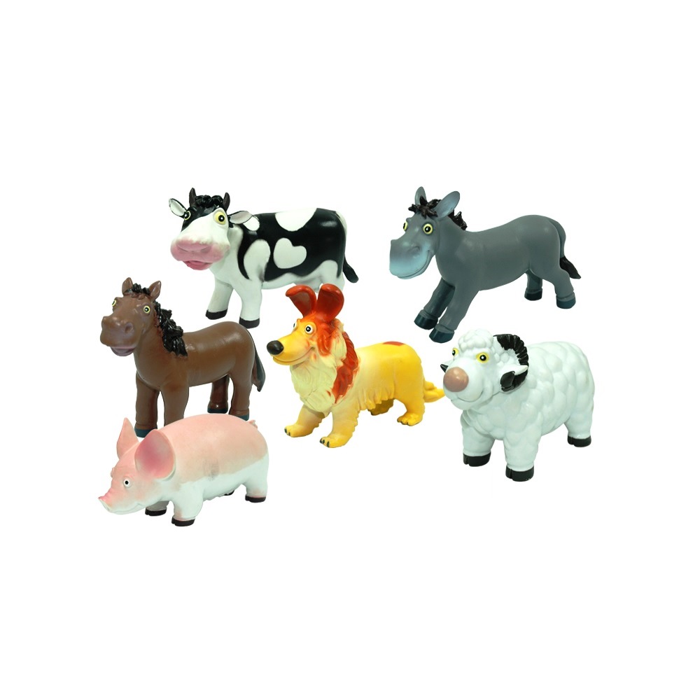 [6925654263660] Animales Granja en bolsa x 6