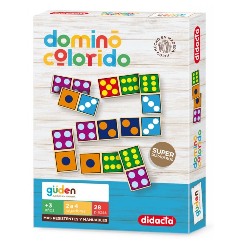 [7730549193026] Dominó Colorido en madera