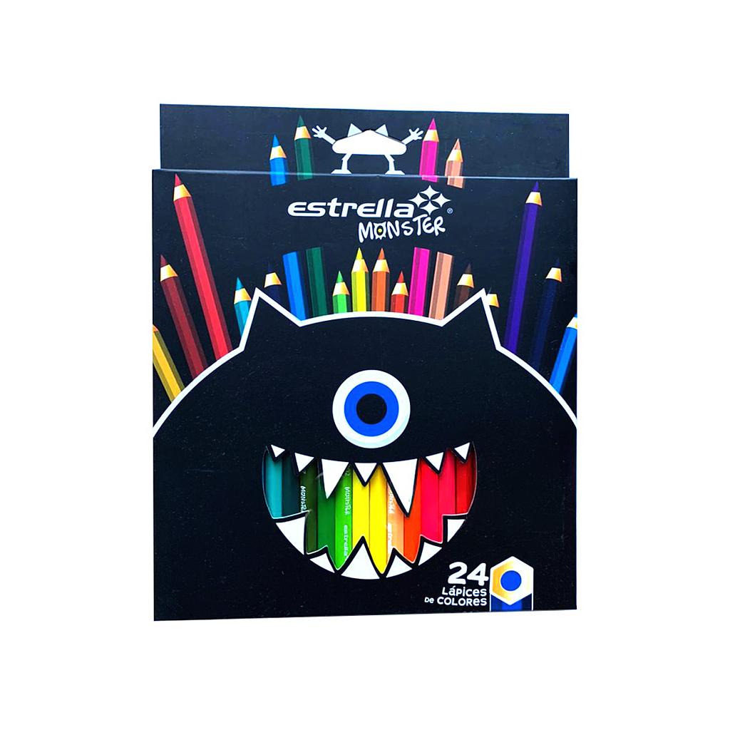 [6910001055821] Lápices colores Monster x 24
