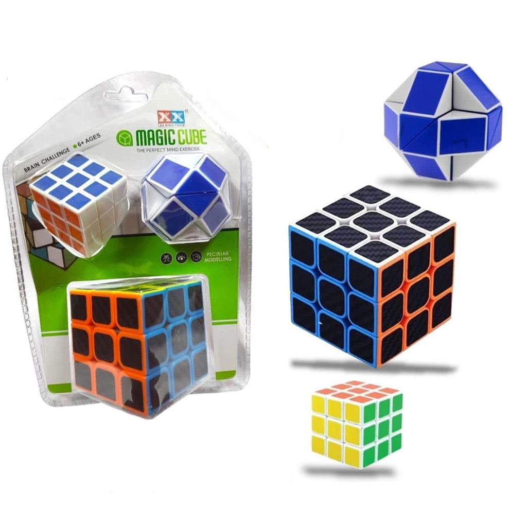 Cubos Mágicos x 3 en Blister
