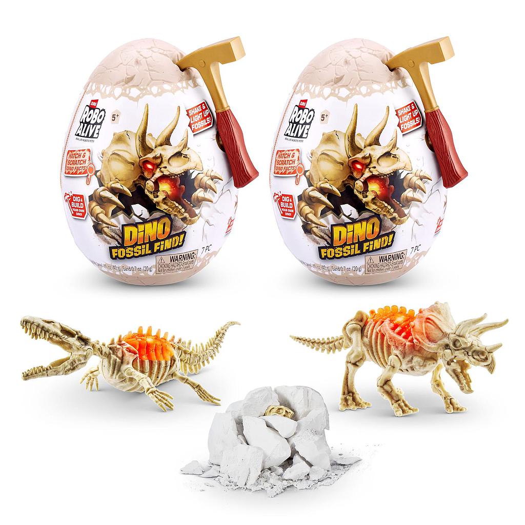 Robo Alive Huevo Dino Fossil Chico