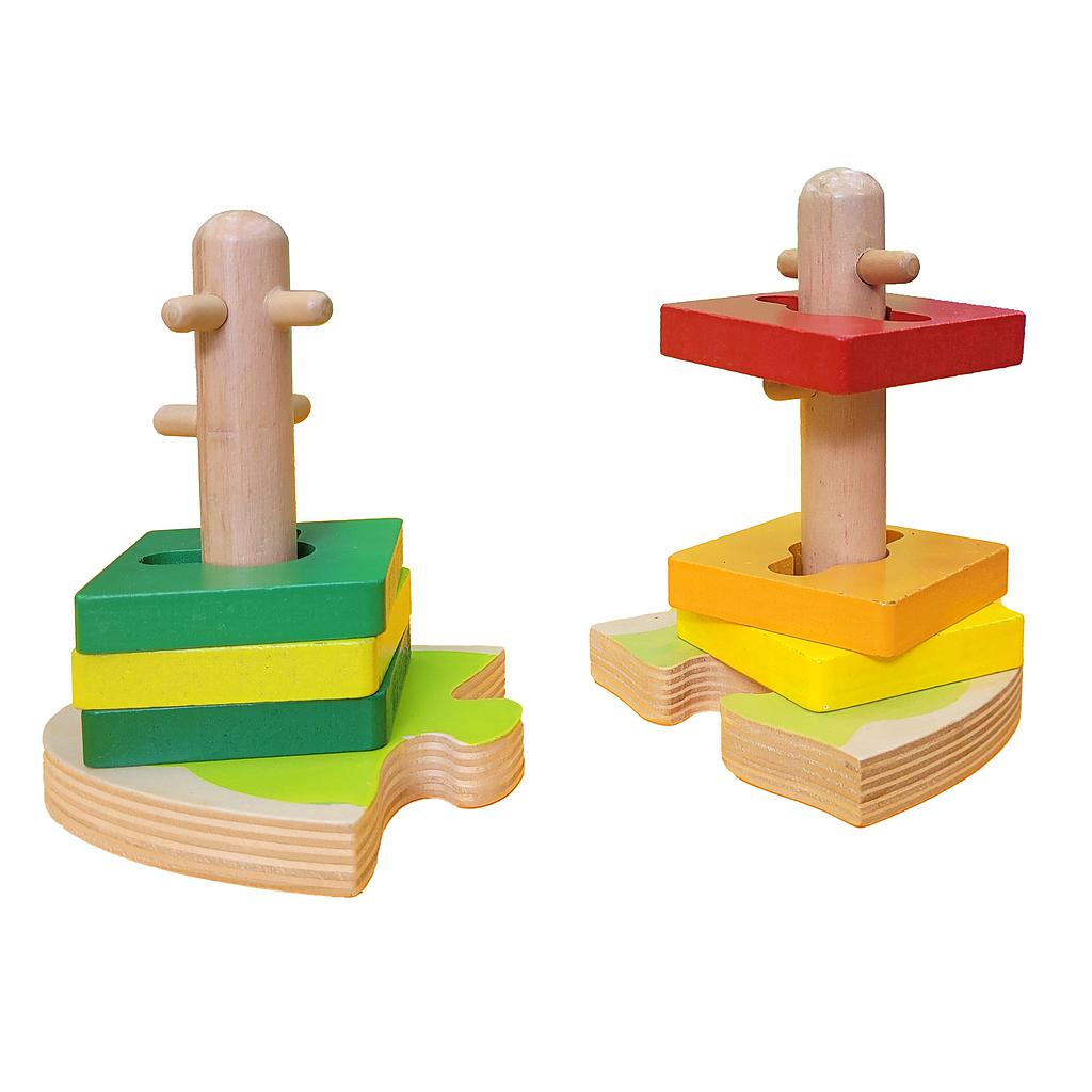 [6939614712273] Bloques Geométricos Madera