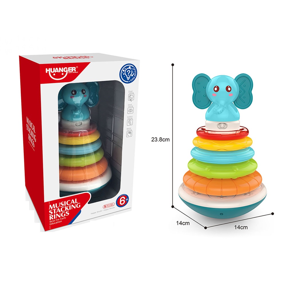 [5915967515892] Apilable Musical elefante