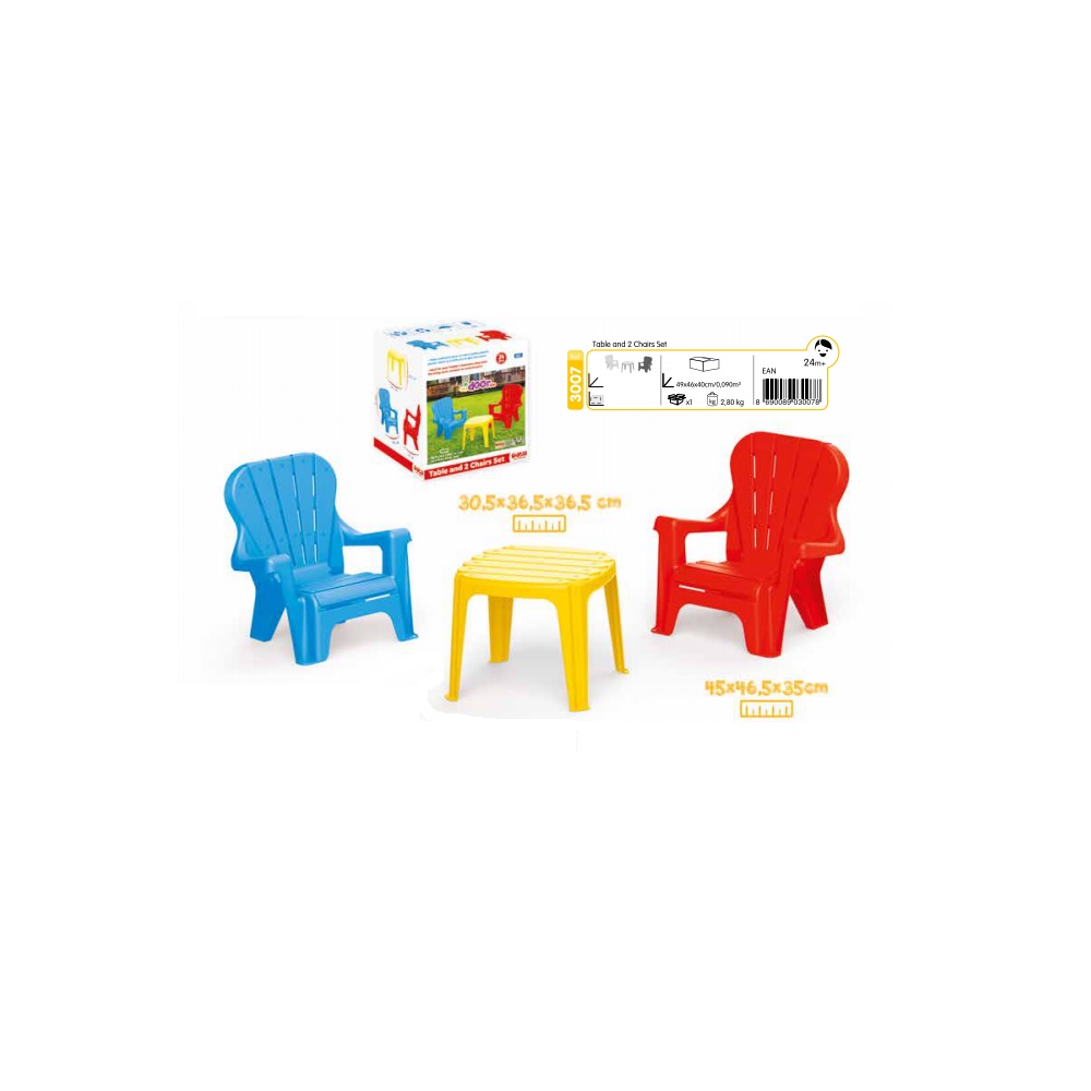 Mesa con 2 Reposeras Dolu