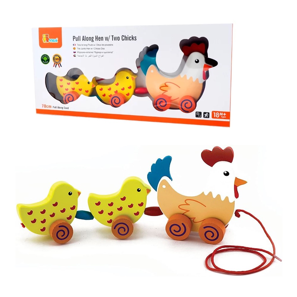 [6934510500788] Arrastre Gallinita Madera