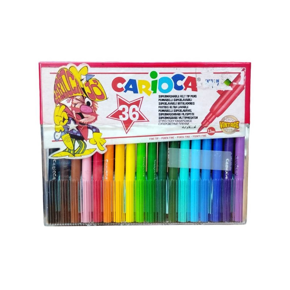 [8003511400361] Caja Marcadores Carioca x 36