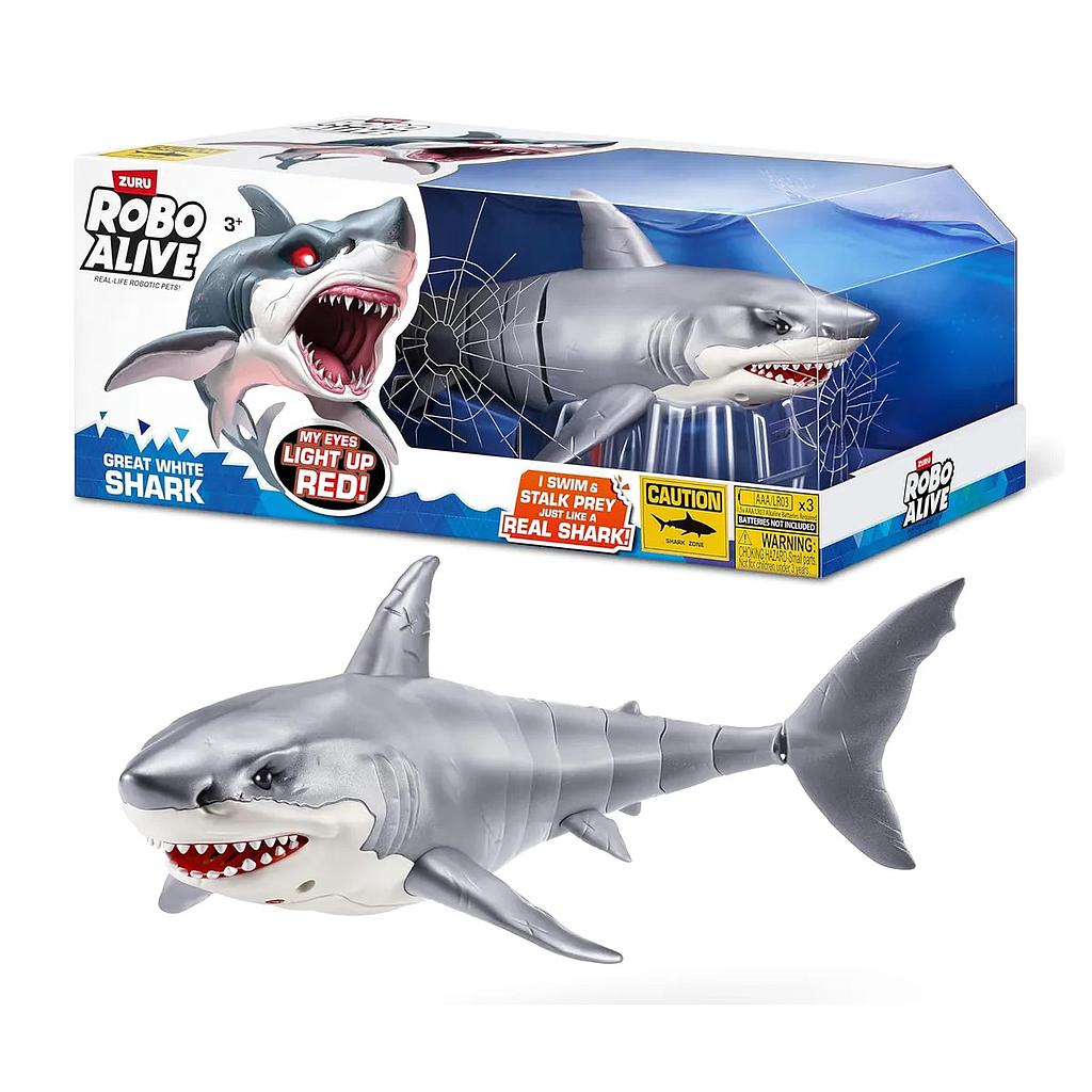 [7730549007903] Robo Alive Tiburón Blanco