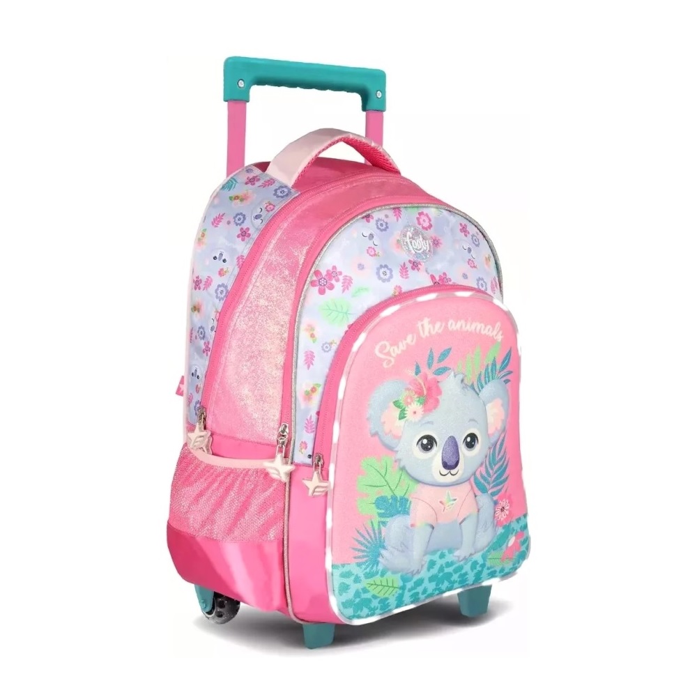 [7792621145941] Mochila Koala con carro y luz Led