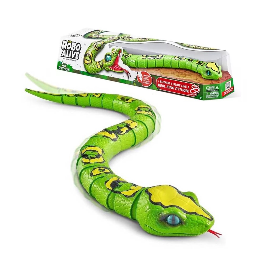 [7730549006982] Robo Alive Serpiente Rey Pitón