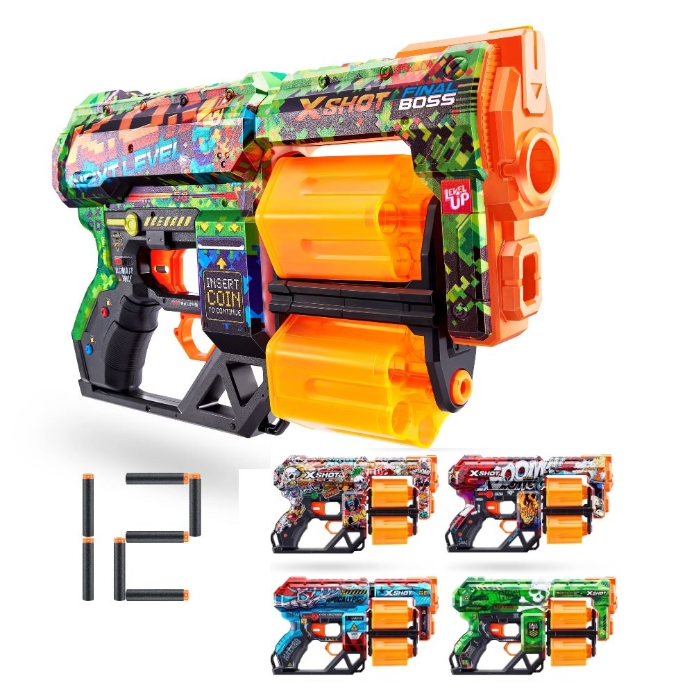 [7730549006296] Pistola X Shot Skins x 12 Dardos