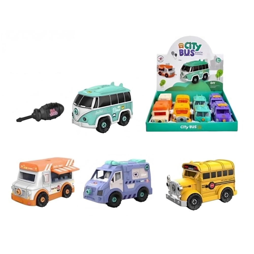 [6900220663822] Vehículos Desarmables City Bus