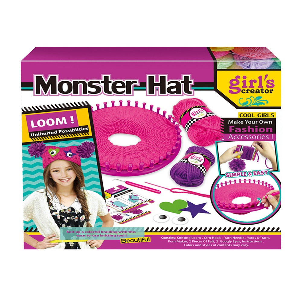 [7730732011199] Set Costura Lana Gorro Monster