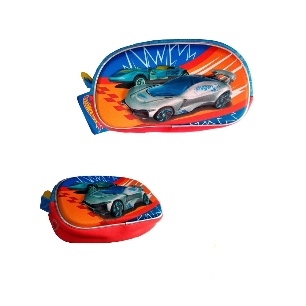 [092626504369] Cartuchera Hot Wheels 3D