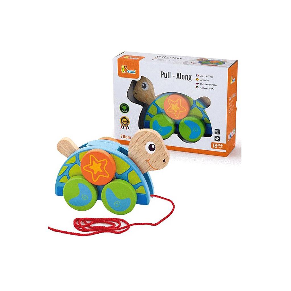 [6934510500801] Tortuga de madera Arrastre Viga