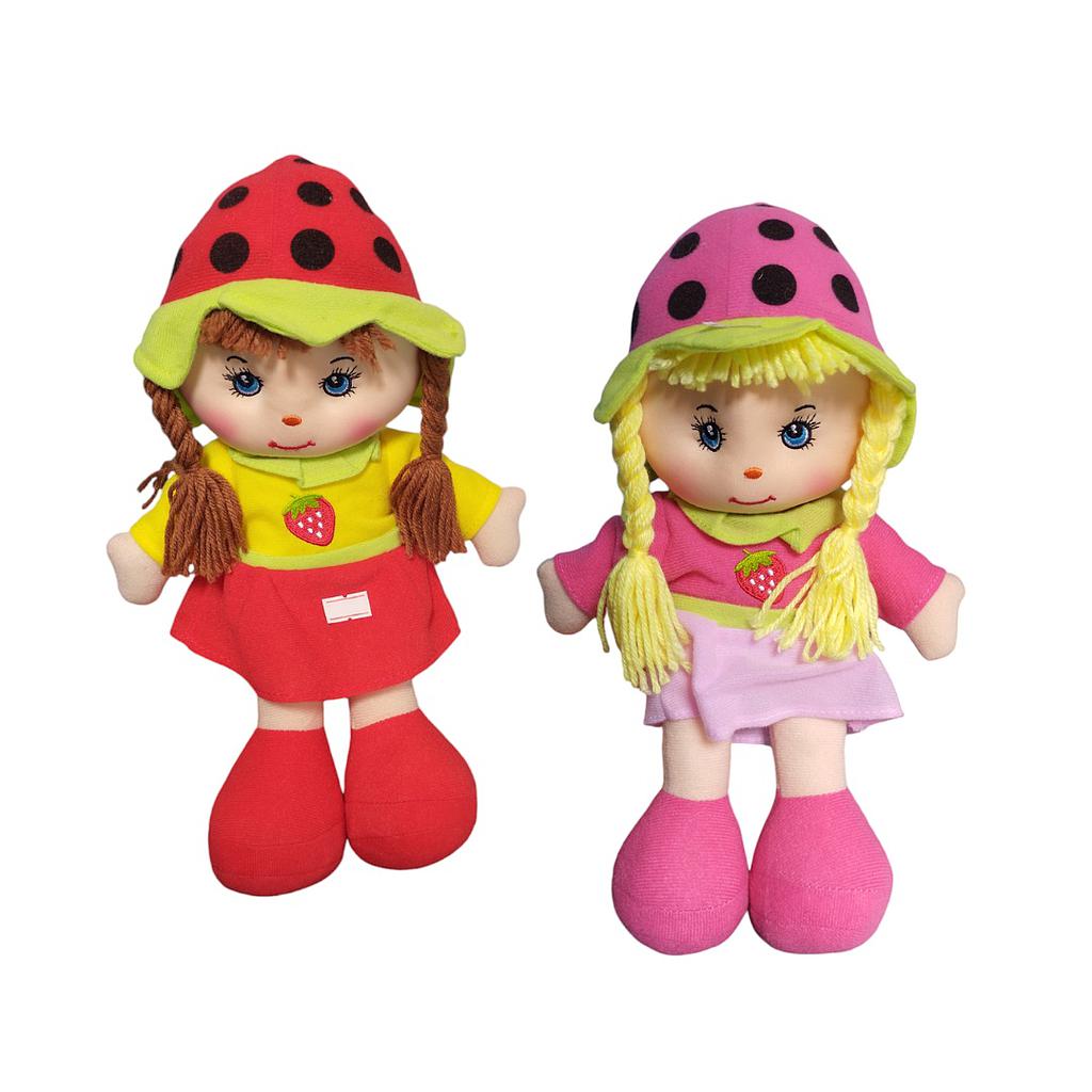 [8607545866478] Muñeca Trapo Vestido Frutilla