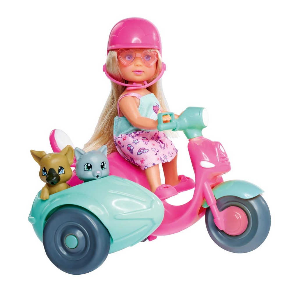 Muñeca Evi Love mascotas en Scooter