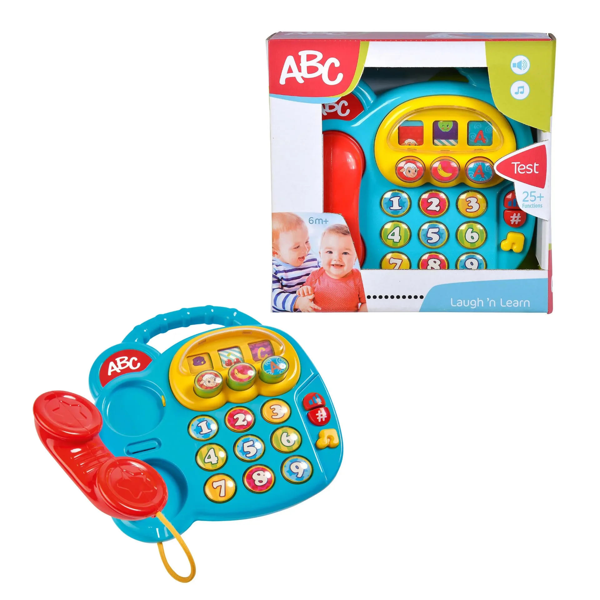 Teléfono Azul ABC con 25 sonidos
