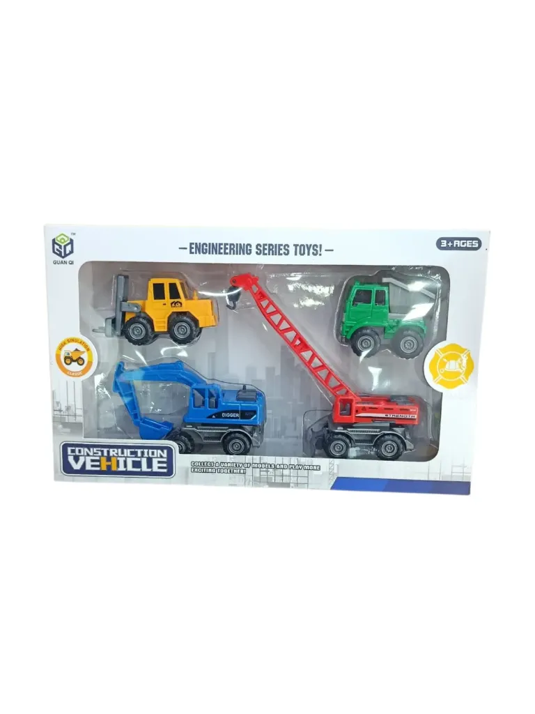 Set Vehículos Máquinas Trabajo x 4