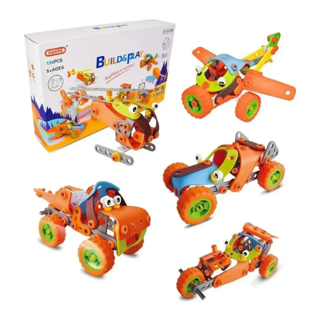 Mecano Flexible 5 en 1 136 Piezas