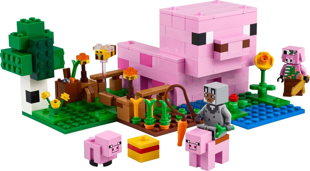 Lego Minecraft casa bebé cerdito 21268