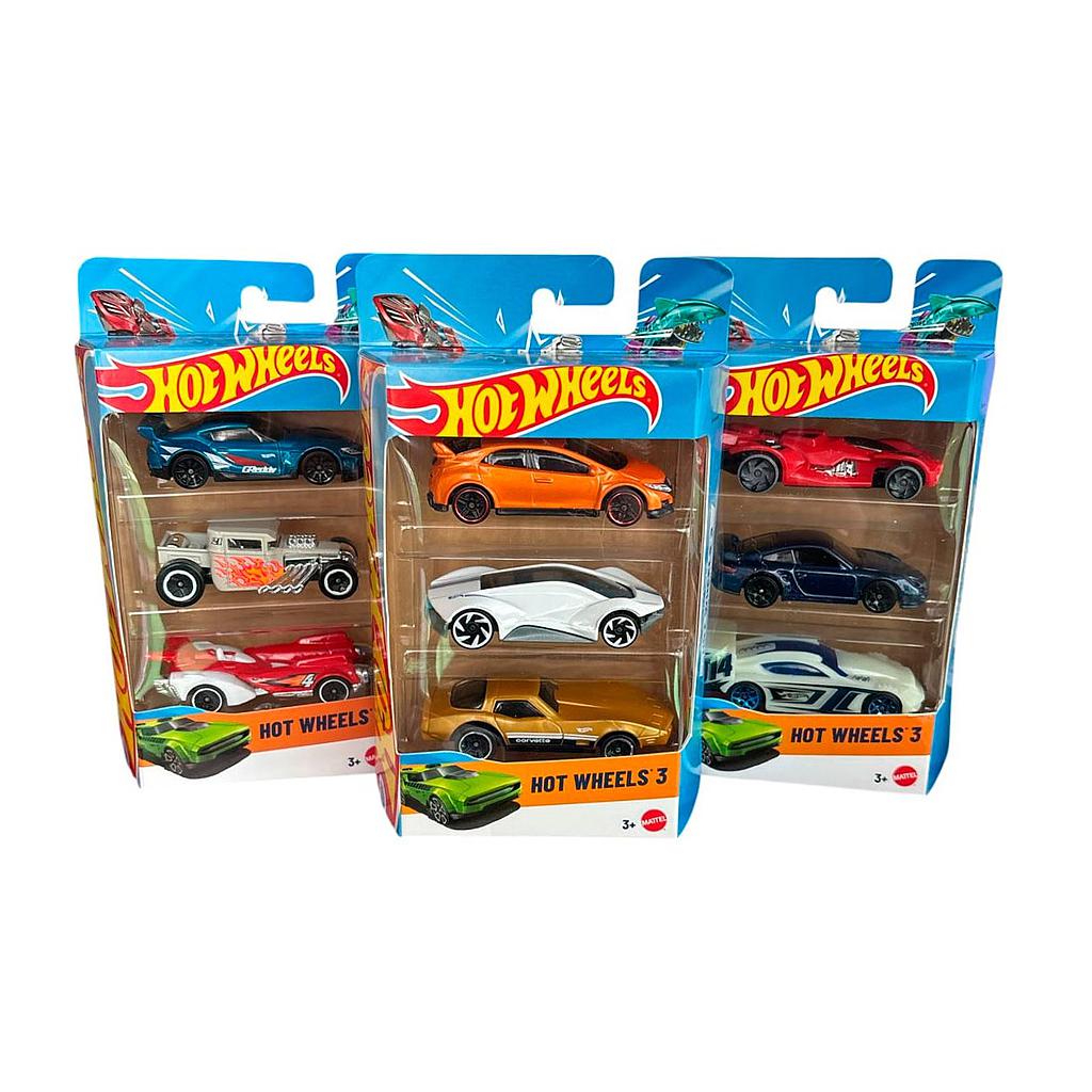 Auto Hot Wheels x3