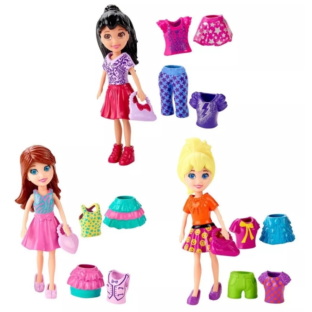 Polly Pocket con ropa y acc.