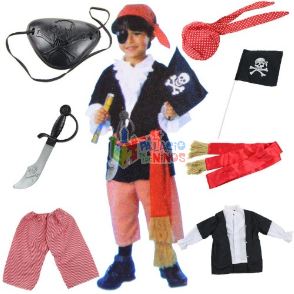 Disfraz Pirata con accesorios