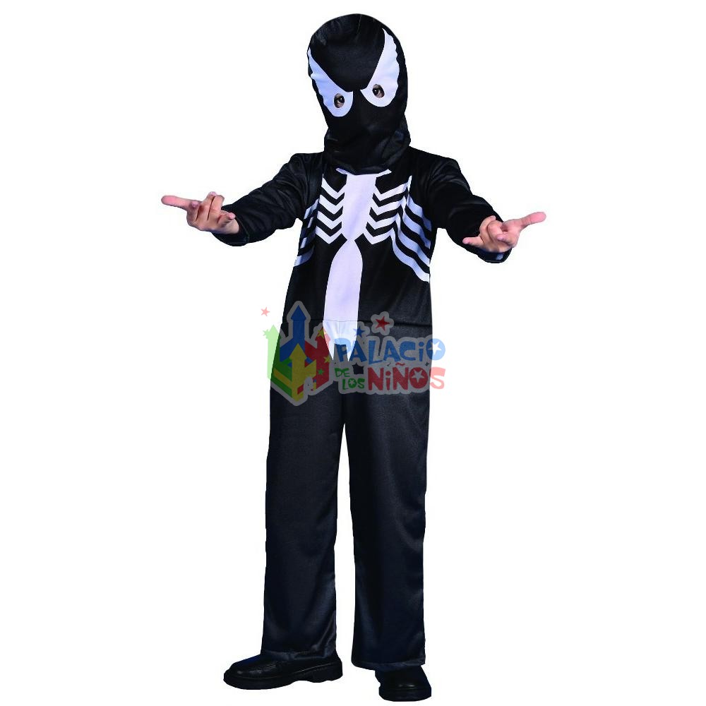 Disfraz Spiderman Negro T 0