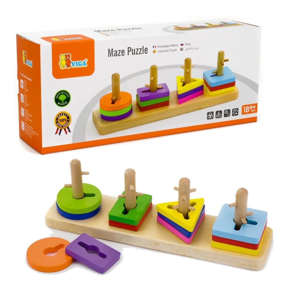 Laberinto Puzzle Madera