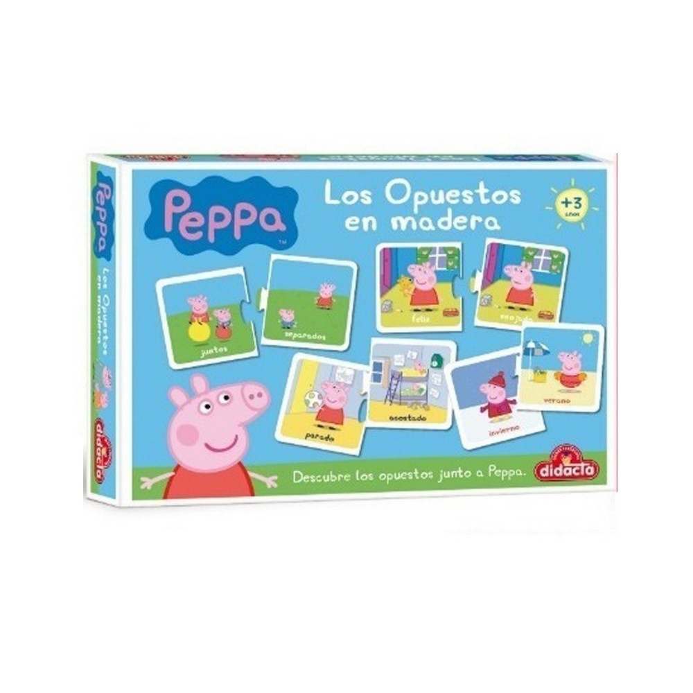 Los Opuestos Peppa Madera