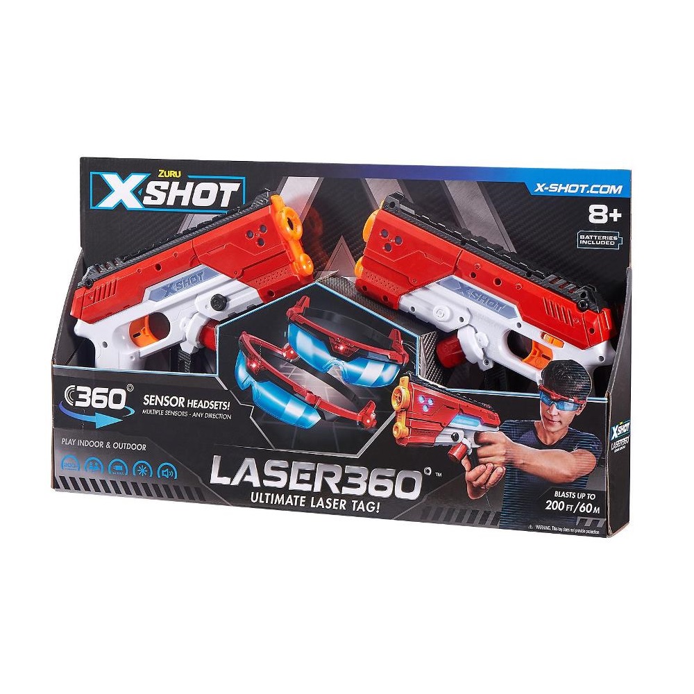 Pistola X-Shot Laser 360º x 2