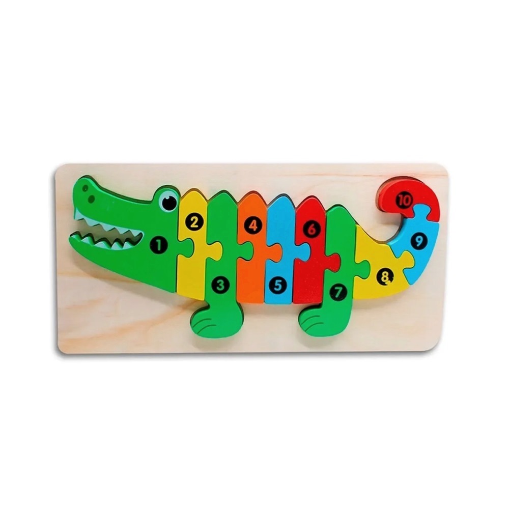 Puzzle Cocodrilo en Madera