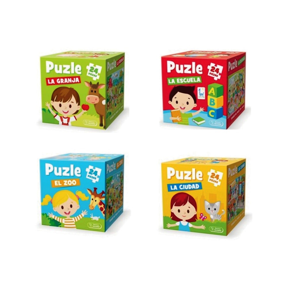 Puzzles Cubo x 24 piezas