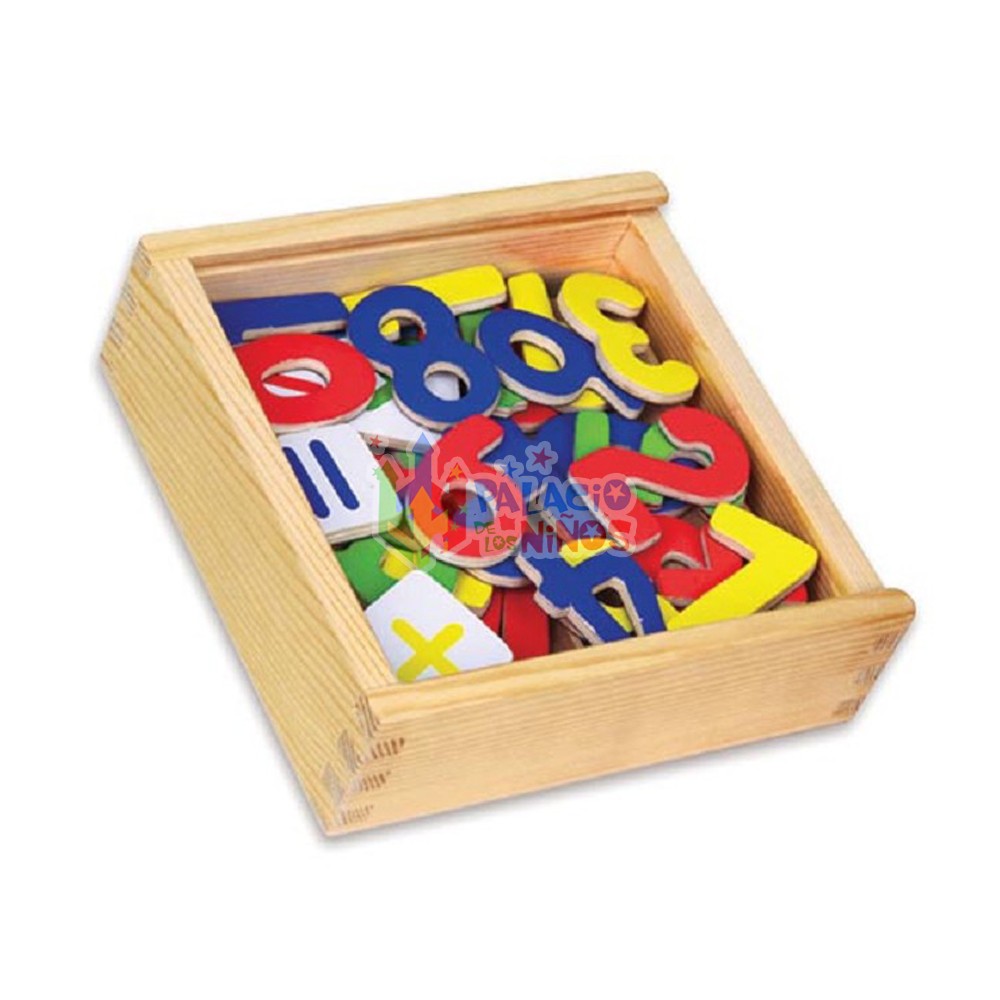 Números Magnéticos Madera