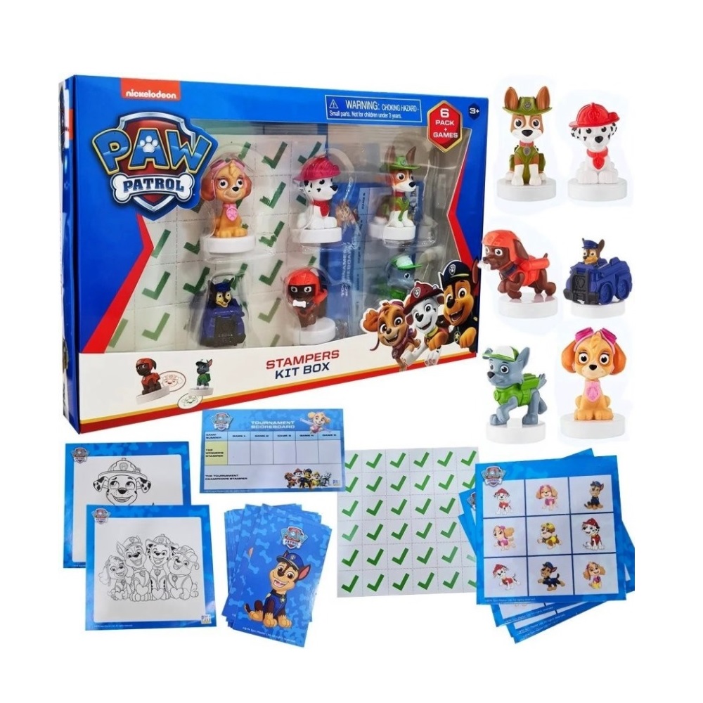 Paw Patrol Set Sellos y Juegos