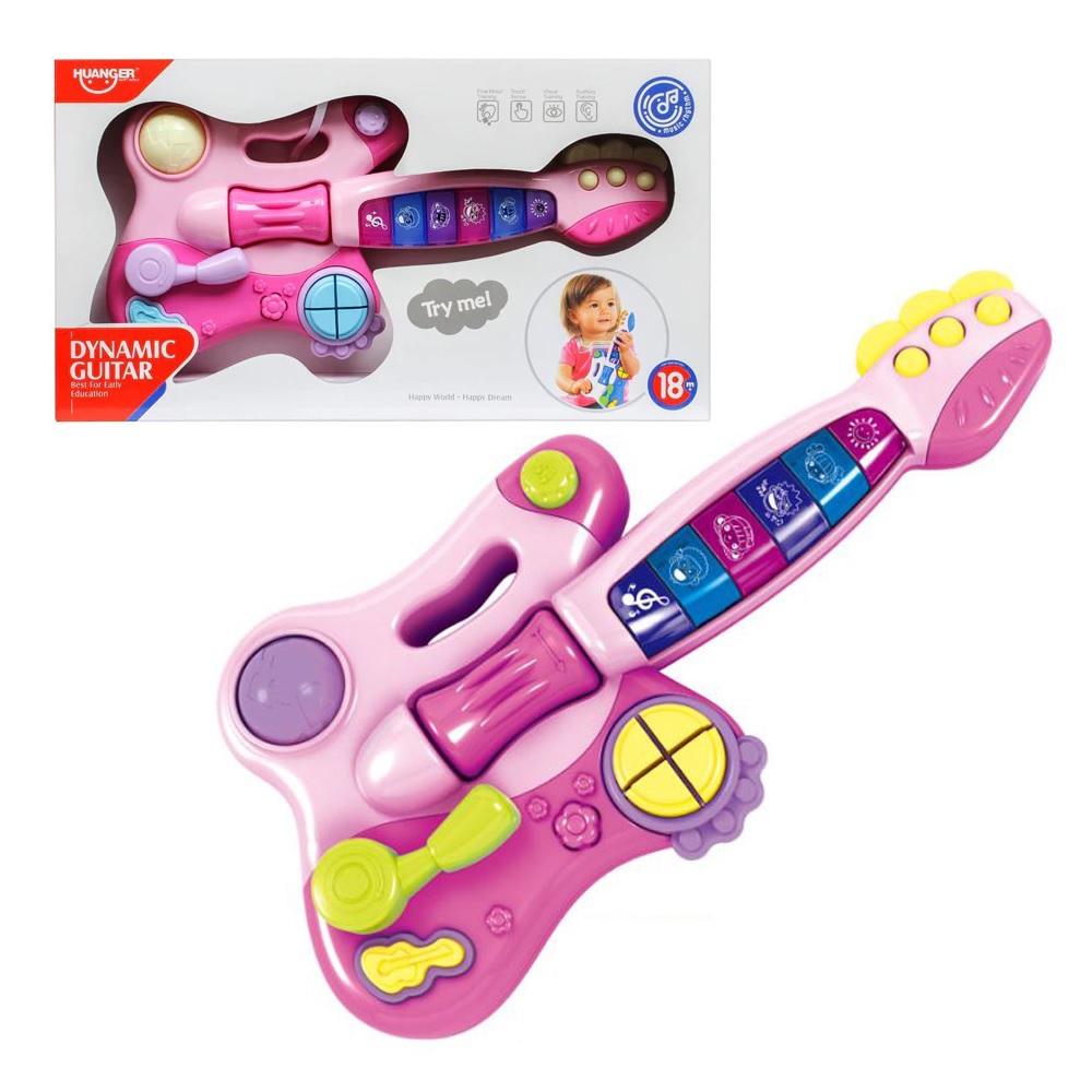 Guitarra Multifunción Rosa