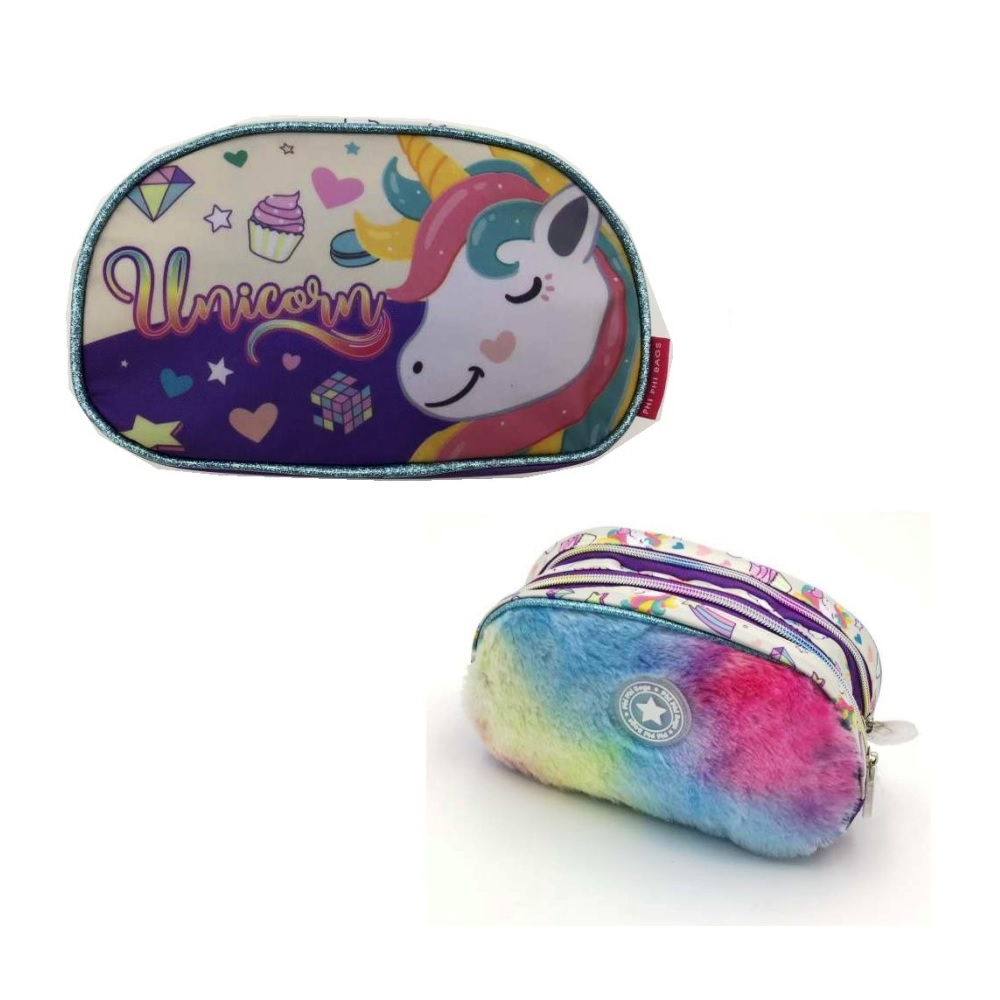 Cartuchera Unicornio Reversible