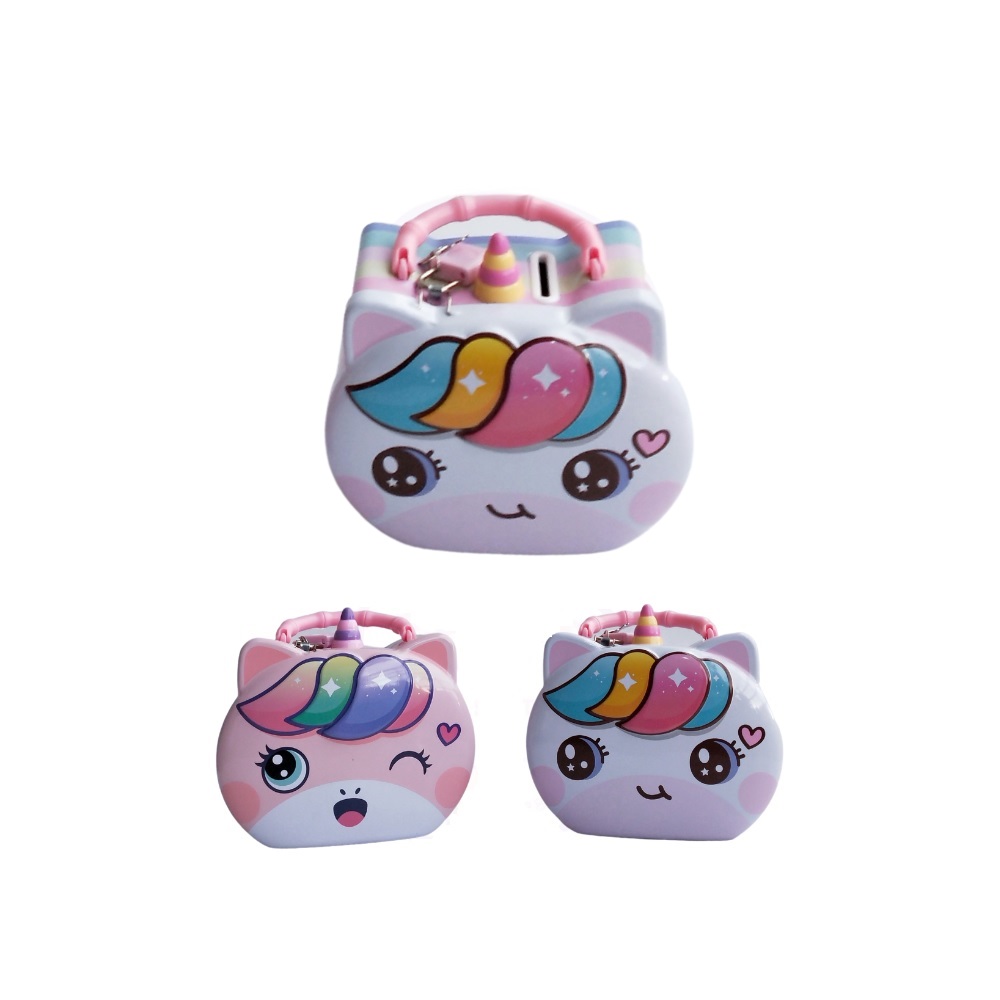 Alcancia Unicornio con candado