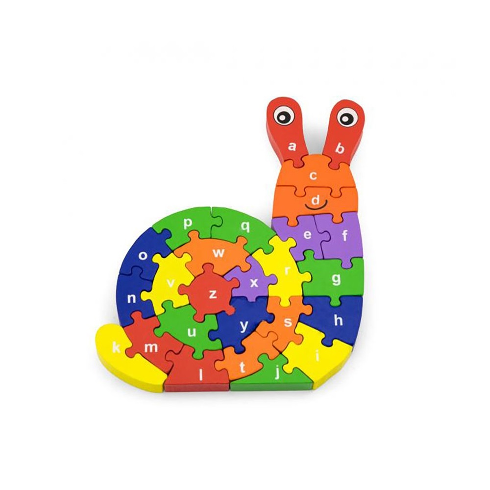 Puzzle 3D Caracol Madera